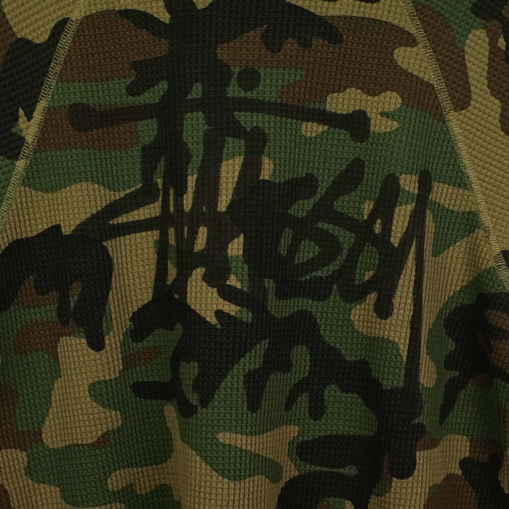Stüssy Raglan Thermal Basic Stock Longsleeve Woodland Camo Stüssy Raglan Thermal Basic Stock Longsleeve Woodland Camo