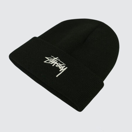 Stüssy Stock Cuff Beanie Black Stüssy Stock Cuff Beanie Black