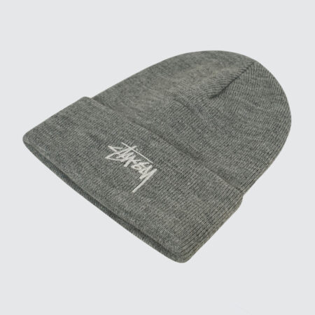 Stüssy Stock Cuff Beanie Grey Heather Stüssy Stock Cuff Beanie Grey Heather