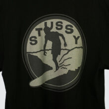 Stüssy Surf Club Pig. Dyed T-Shirt Black