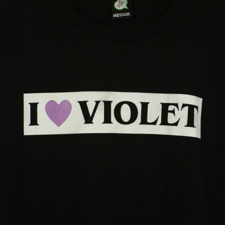 Violet I Heart Violet T-Shirt Black Violet I Heart Violet T-Shirt Black
