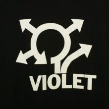 Violet Where Do You Think Your Going? T-Shirt Black