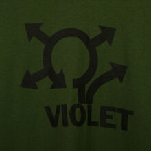 Violet Where Do You Think Your Going? T-Shirt Army Green Violet Where Do You Think Your Going? T-Shirt Army Green