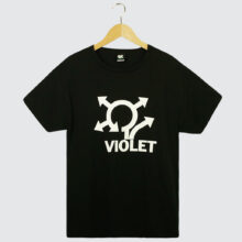 Violet Where Do You Think Your Going? T-Shirt Black