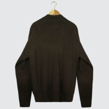 Butter Goods Beetle Zip-Thru Knit Sweater Olive