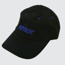 Butter Goods Nylon Rounded Logo 6 Panel Cap Black