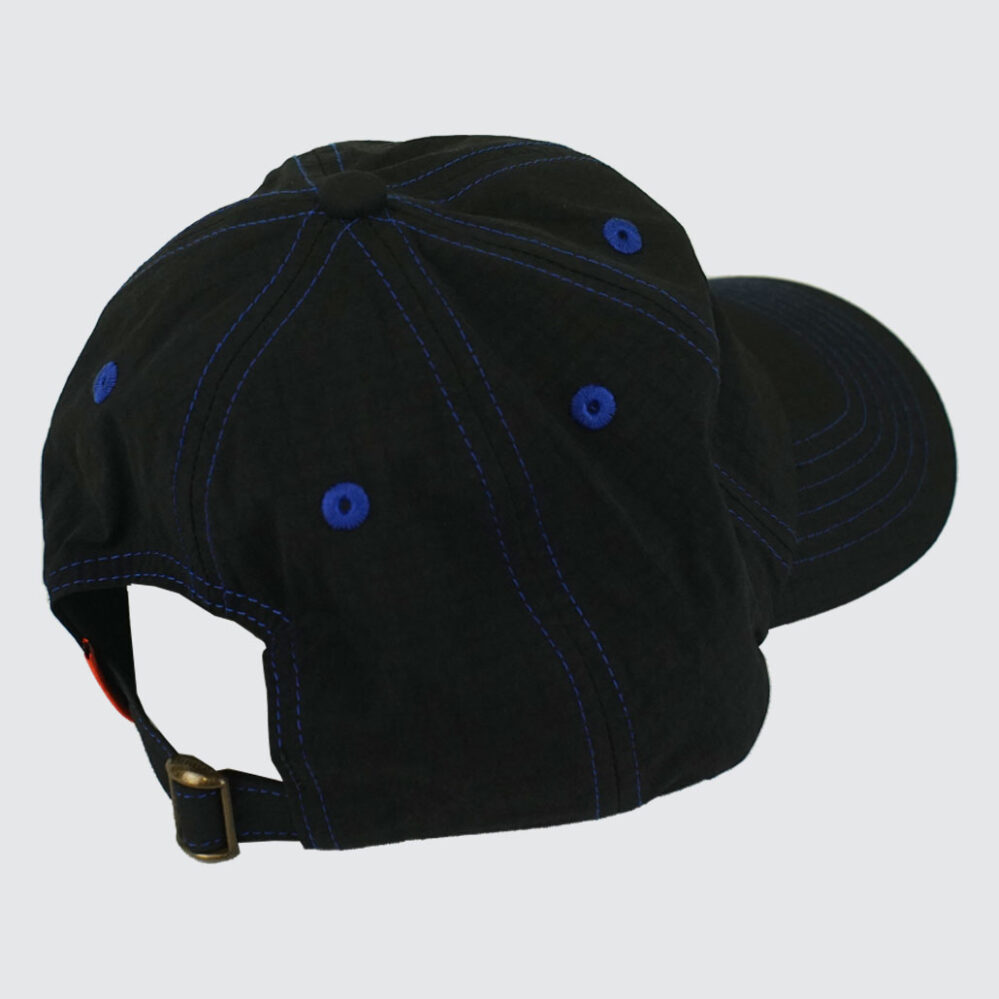 Butter Goods Nylon Rounded Logo 6 Panel Cap Black