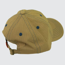 Butter Goods Nylon Rounded Logo 6 Panel Cap Sand Butter Goods Nylon Rounded Logo 6 Panel Cap Sand