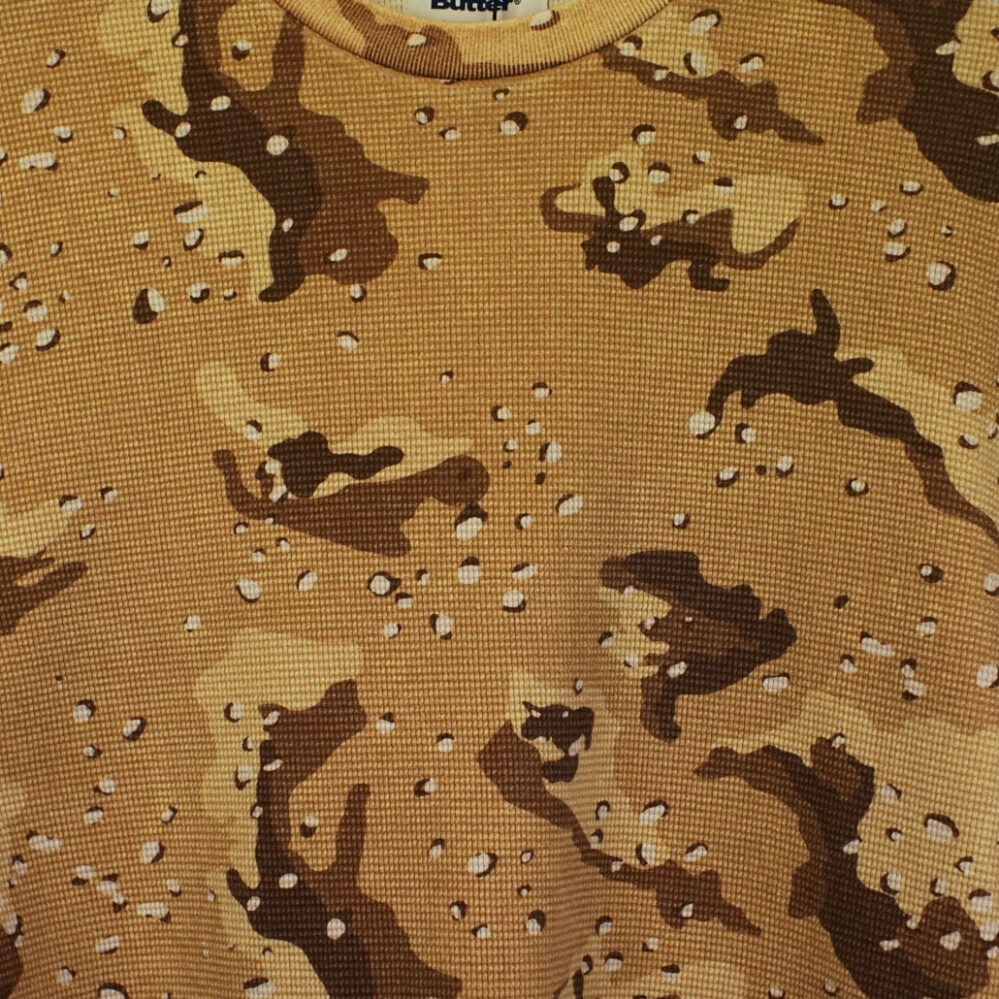Butter Goods Waffle L/S Top Desert Camo