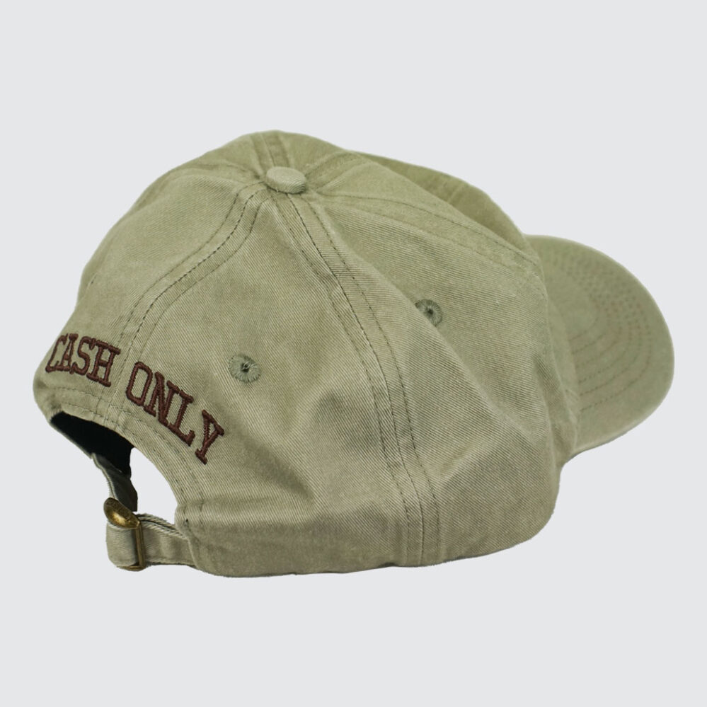 Cash Only Campus 6 Panel Cap Washed Grey Cash Only Campus 6 Panel Cap Washed Grey