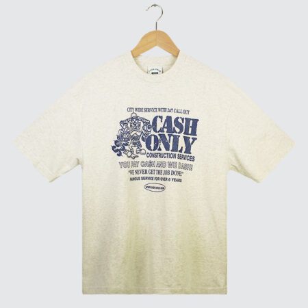 Cash Only Dash T-Shirt Ash Cash Only Dash T-Shirt Ash