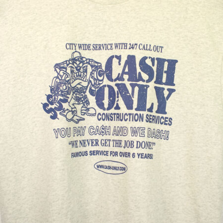 Cash Only Dash T-Shirt Ash Cash Only Dash T-Shirt Ash