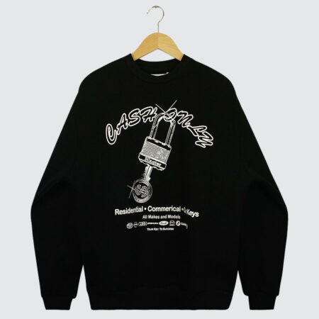 Cash Only Locksmith Crewneck Black
