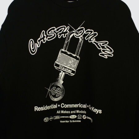 Cash Only Locksmith Crewneck Black