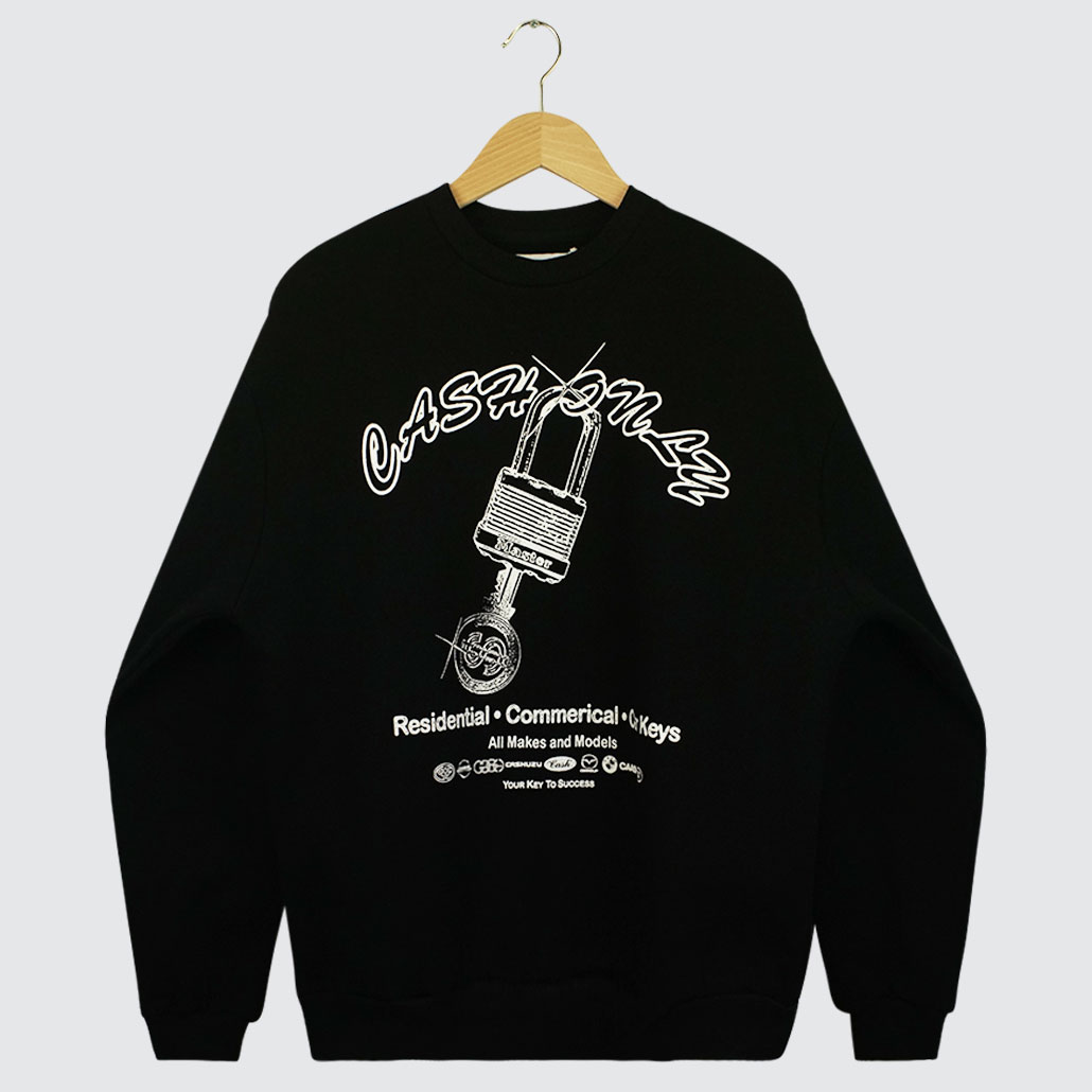 Cash Only Locksmith Crewneck Black Cash Only Locksmith Crewneck Black