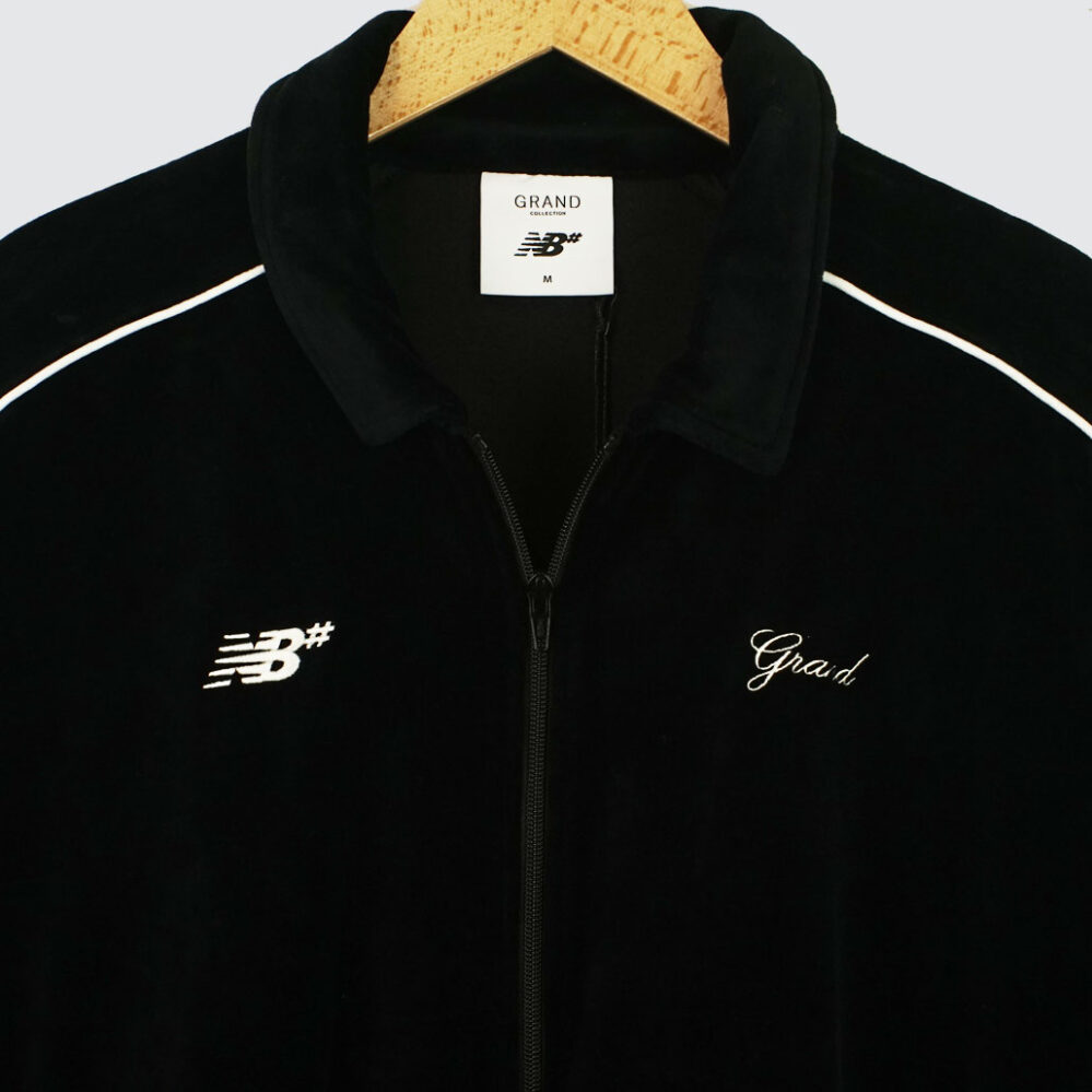 Grand Collection x New Balance Numeric Velour Track Jacket Black