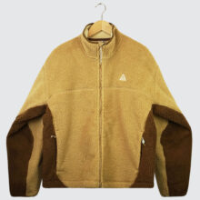 Nike ACG “Canwell Glacier” Therma-FIT ADV Half-Zip Jacket Parachute Beige/Mosswood Brown/Light Khaki/Summit White