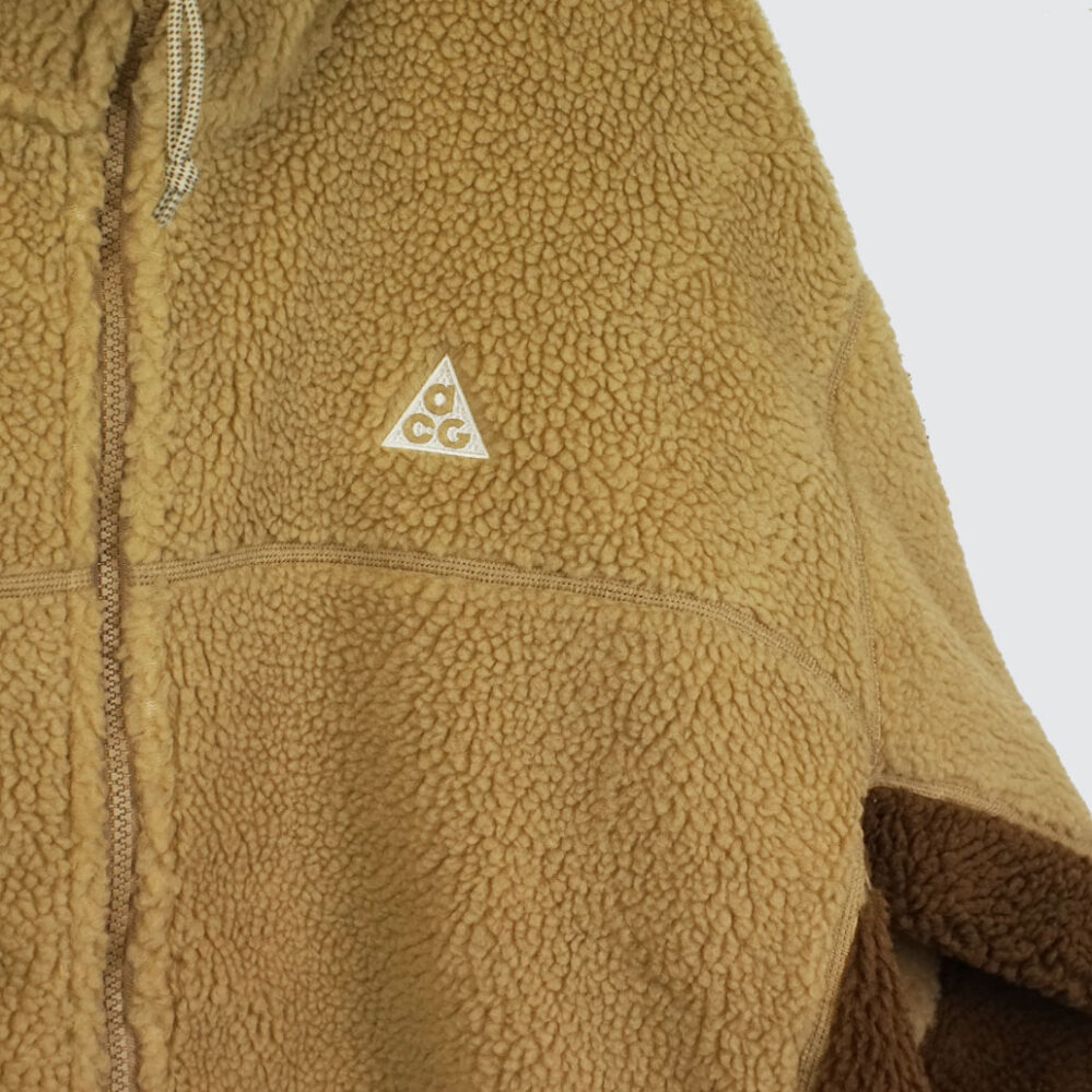 Nike ACG “Canwell Glacier” Therma-FIT ADV Half-Zip Jacket Parachute Beige/Mosswood Brown/Light Khaki/Summit White