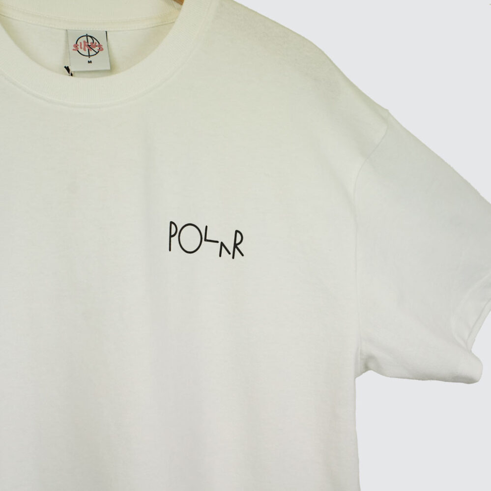 Polar Skate Co. Searching For Peace Fill Logo T-Shirt White