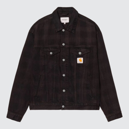 Carhartt WIP Everson Trucker Jacket Everson Print, Black/Palisander Carhartt WIP Everson Trucker Jacket Everson Print, Black/Palisander