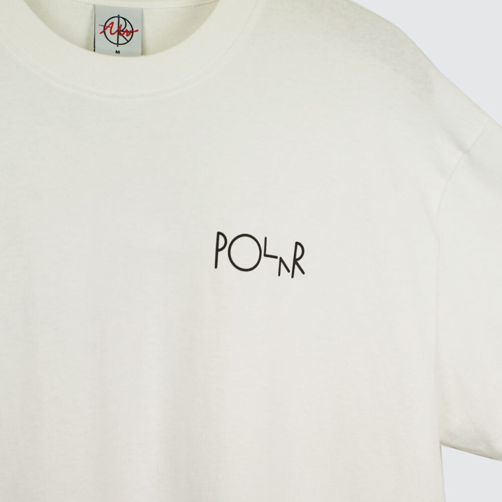 Polar Skate Co. Fill Logo T-Shirt Happy Sad White