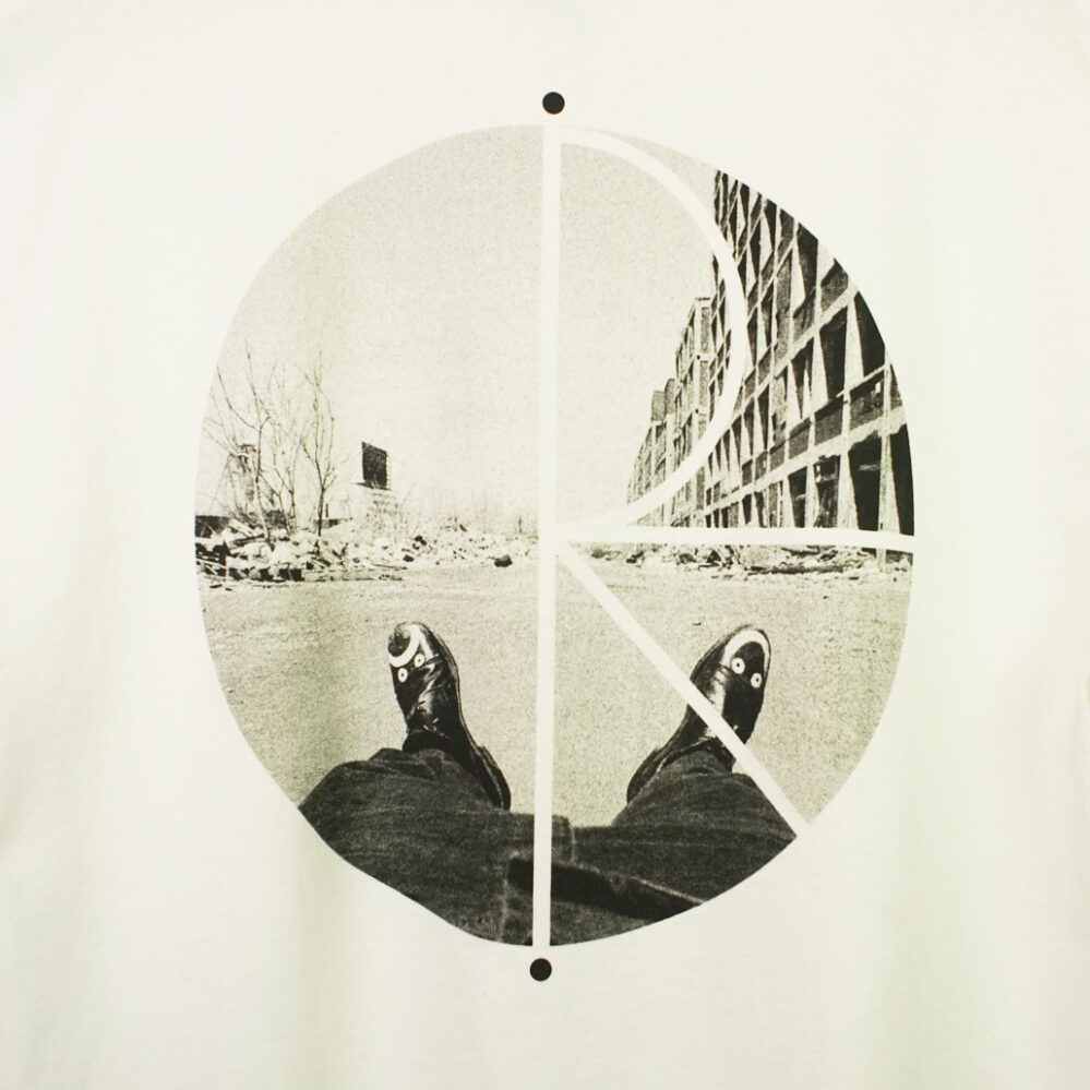 Polar Skate Co. Fill Logo T-Shirt Happy Sad White