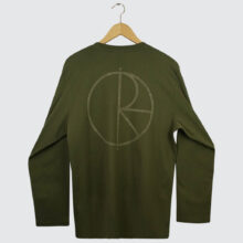 Polar Skate Co. Steve Stroke Logo L/S Army Green
