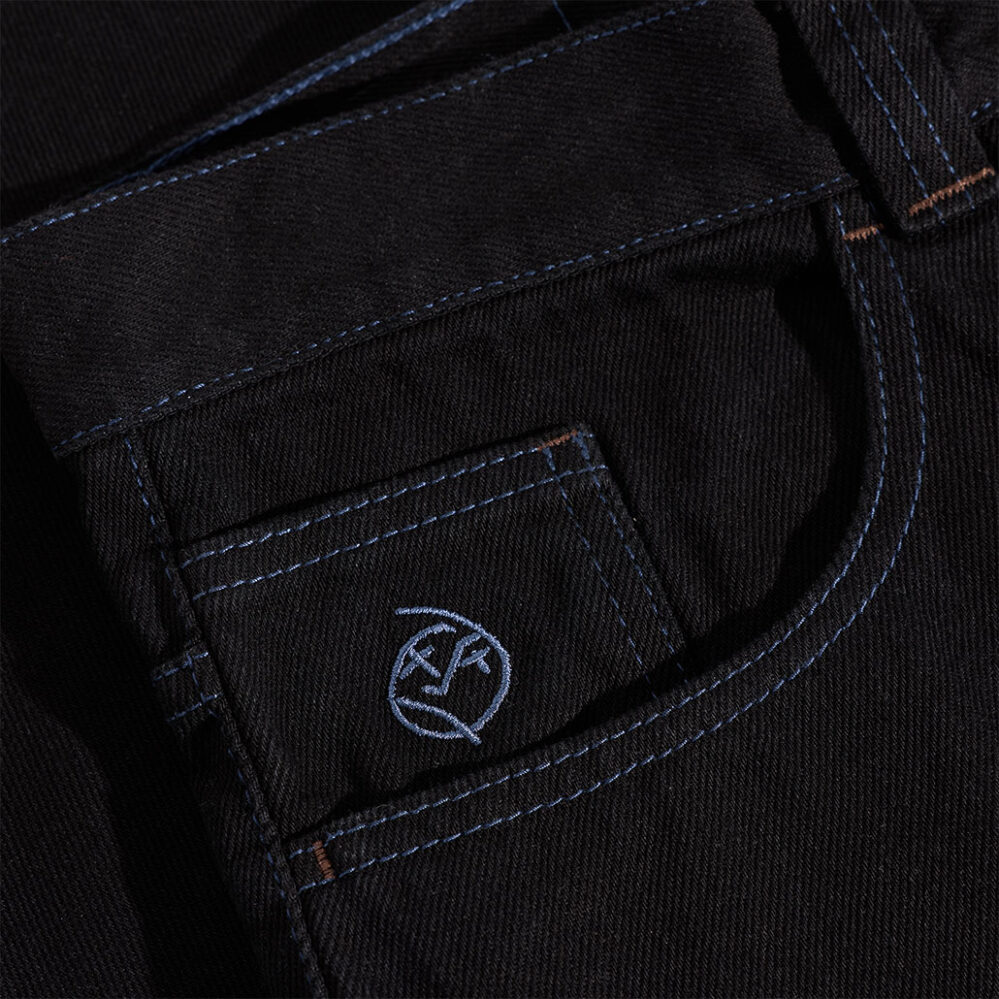 Polar Skate Co. Big Boy Pants Black/Blue Stitching