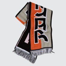 Polar Skate Co. Football Scarf Squares Orange/Grey