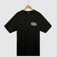 Stüssy Champion Oval Pig. Dyed T-Shirt Faded Black
