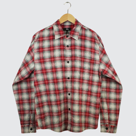Stüssy Dax Plaid Shirt Red Stüssy Dax Plaid Shirt Red