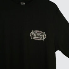 Stüssy Champion Oval Pig. Dyed T-Shirt Faded Black