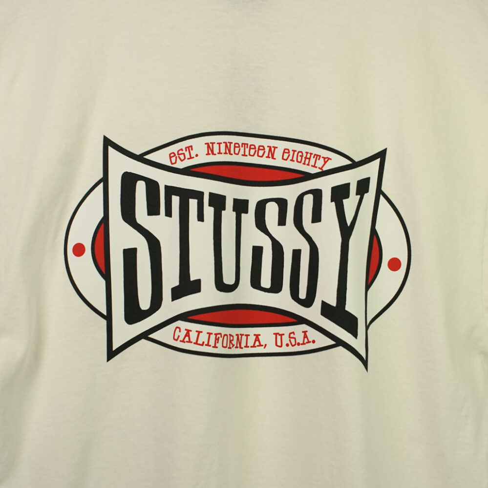 Stüssy Champion Oval Pig. Dyed T-Shirt Natural