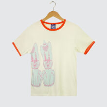 Token x Slinky Cutie Ringer Unisex T-Shirt White