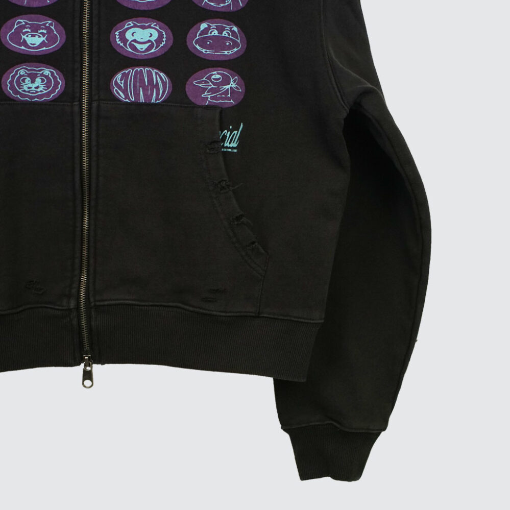 Token x Slinky How I Feel Zip Hoodie Graphite