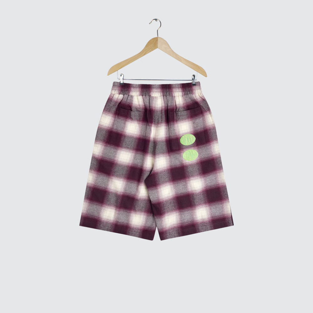 Token x Slinky VHS Shorts Berry Ombre Plaid