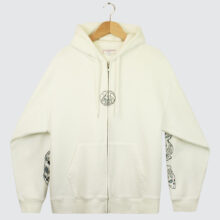 Yardsale Bullseye Zip Hoodie White Yardsale Bullseye Zip Hoodie White