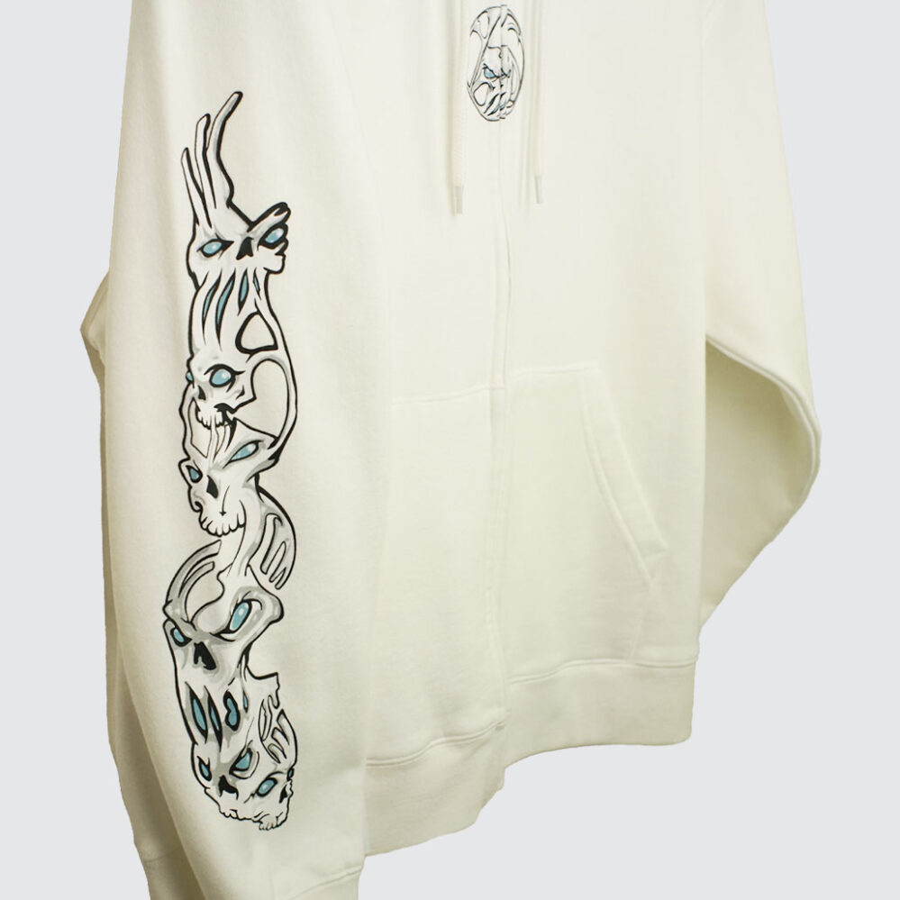 Yardsale Bullseye Zip Hoodie White Yardsale Bullseye Zip Hoodie White