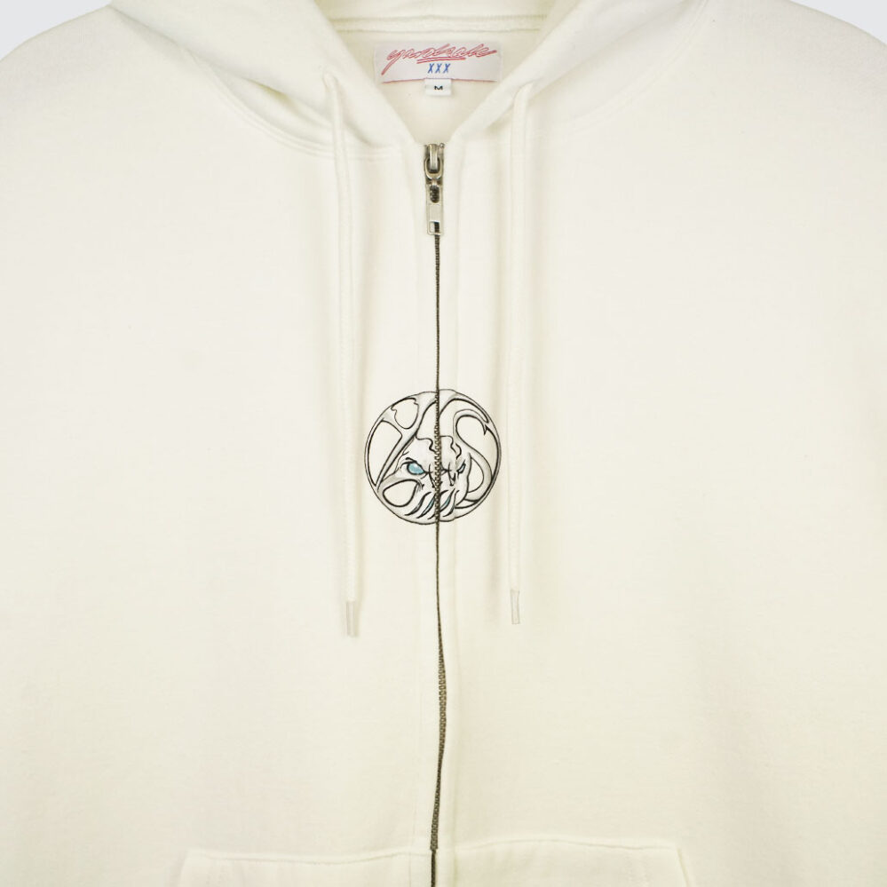 Yardsale Bullseye Zip Hoodie White Yardsale Bullseye Zip Hoodie White