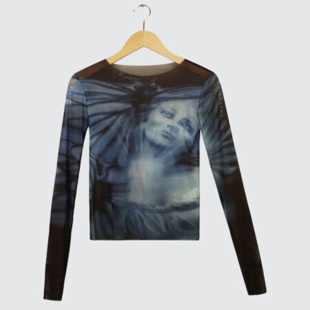 Yardsale Butterfly Mesh Longsleeve Black
