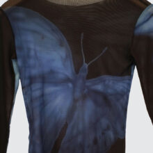 Yardsale Butterfly Mesh Longsleeve Black