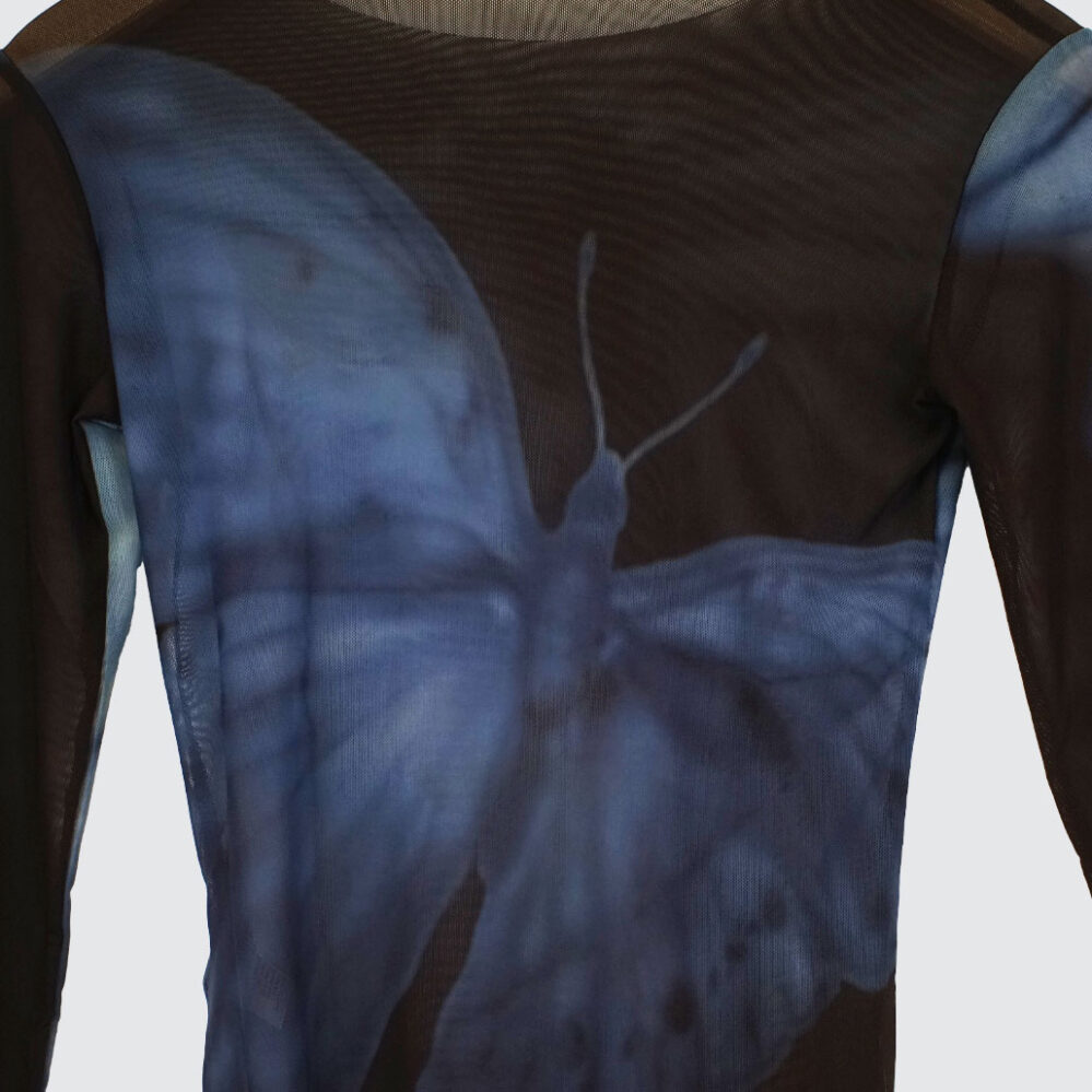 Yardsale Butterfly Mesh Longsleeve Black