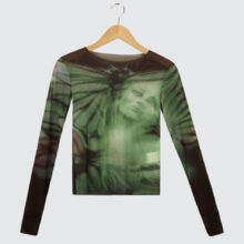 Yardsale Butterfly Mesh Longsleeve Green