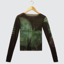 Yardsale Butterfly Mesh Longsleeve Green