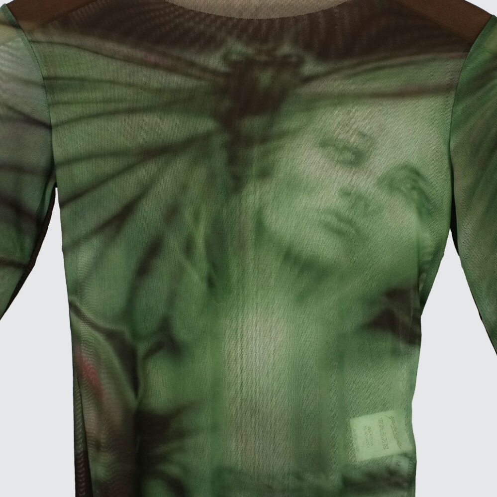 Yardsale Butterfly Mesh Longsleeve Green