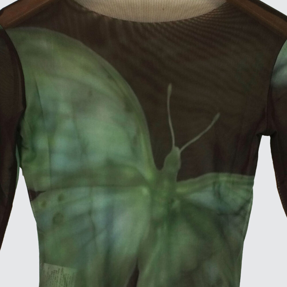 Yardsale Butterfly Mesh Longsleeve Green