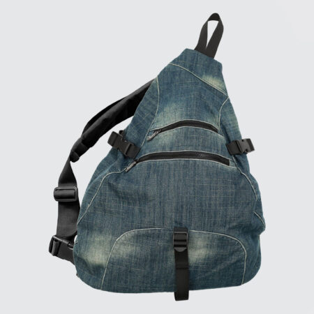 Yardsale Denim Sling Backpack Blue