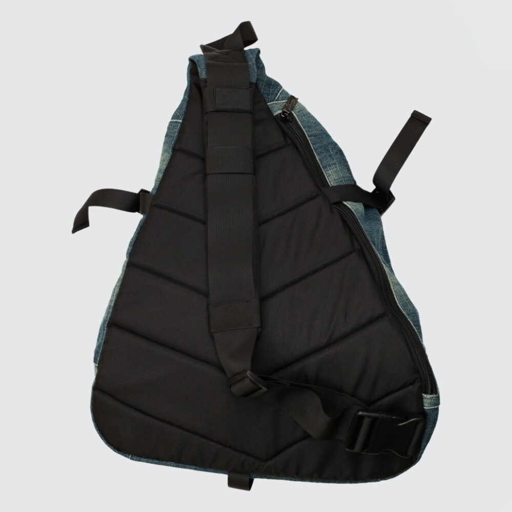 Yardsale Denim Sling Backpack Blue