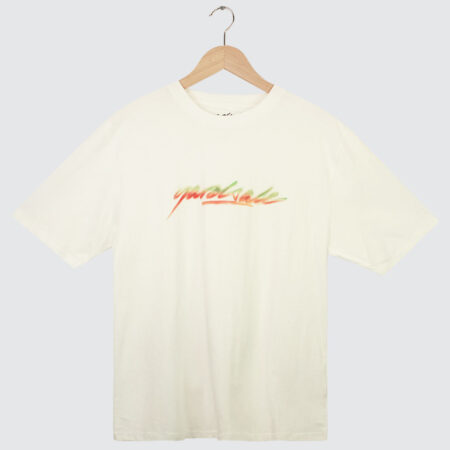 Yardsale Script Spray T-Shirt White