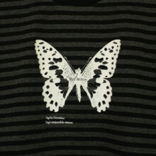 Bye Jeremy Butterfly Stripes Longsleeve Black Bye Jeremy Butterfly Stripes Longsleeve Black
